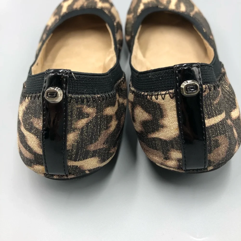 Bandolino Ballet Flats Size 6 1/2 Fabric Animal Print - Picture 4 of 7